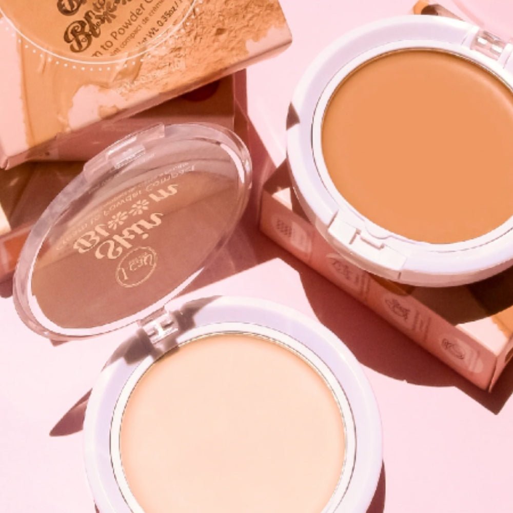 Glamour Us_Jcat_Makeup_Skin Bloom Cream To Powder Compact Foundation_Taupe_SBC105 The best affordable Latina and Mexican makeup, beauty and cosmetics supply store in Chula Vista, San Diego
