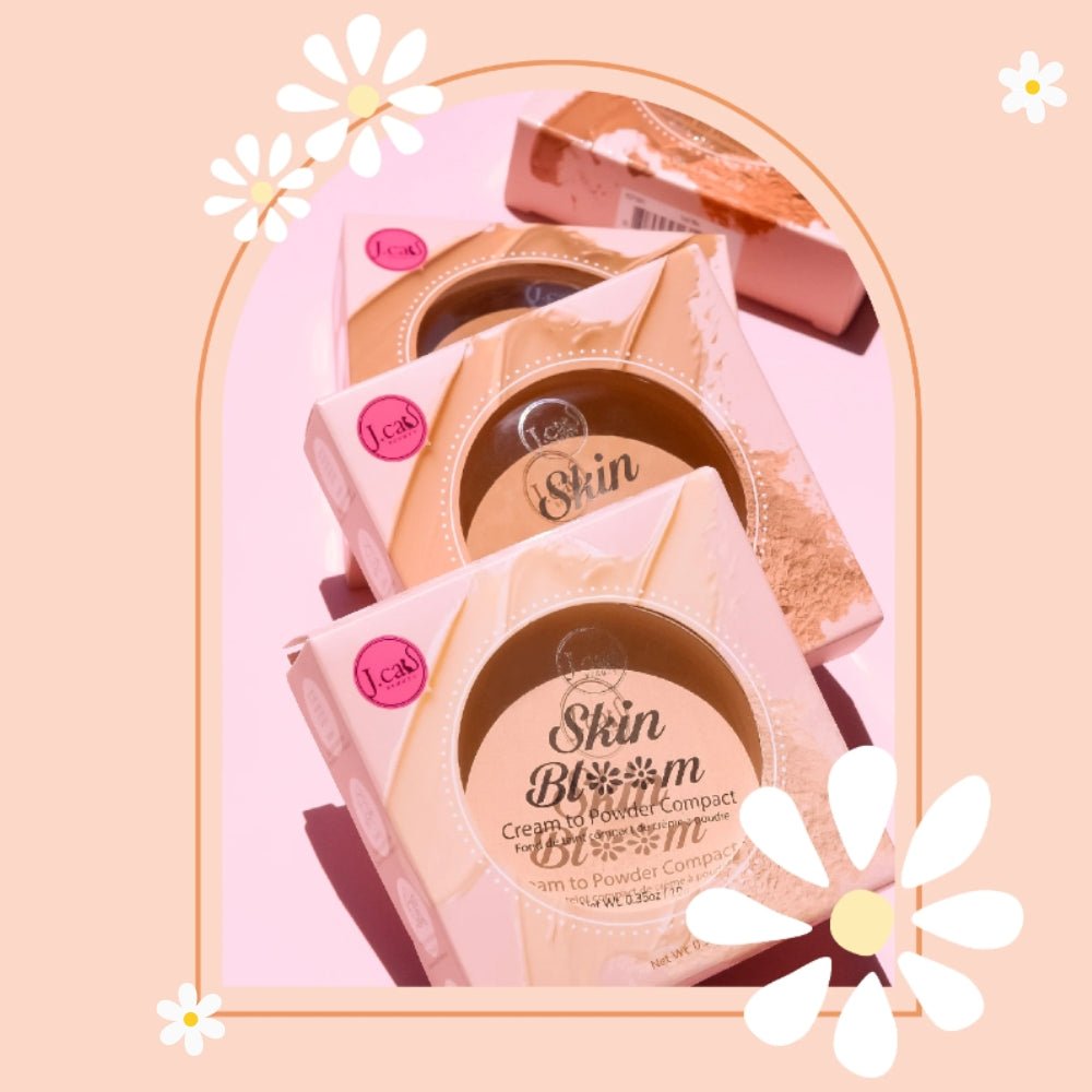 Glamour Us_Jcat_Makeup_Skin Bloom Cream To Powder Compact Foundation_Taupe_SBC105 The best affordable Latina and Mexican makeup, beauty and cosmetics supply store in Chula Vista, San Diego