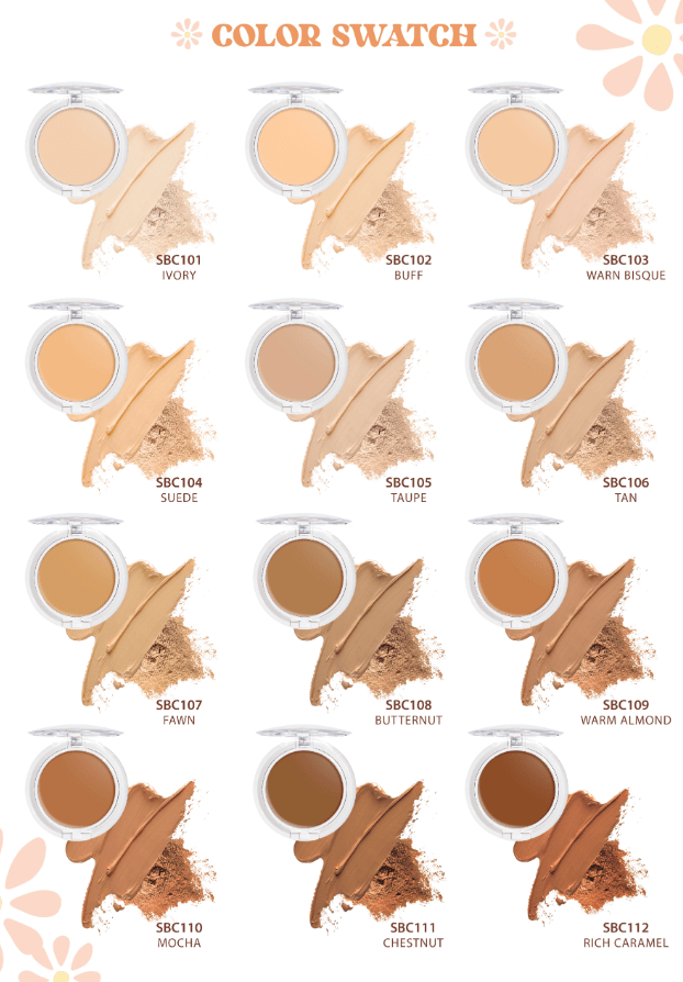 Glamour Us_Jcat_Makeup_Skin Bloom Cream To Powder Compact Foundation_Taupe_SBC105 The best affordable Latina and Mexican makeup, beauty and cosmetics supply store in Chula Vista, San Diego