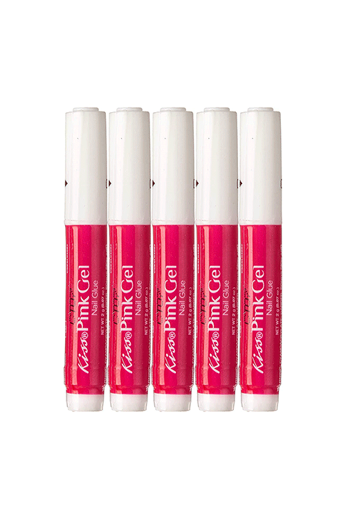 Glamour Us_Kiss_Nails_Pink Gel Nail Glue__IBGL04 The best affordable Latina and Mexican makeup, beauty and cosmetics supply store in Chula Vista, San Diego