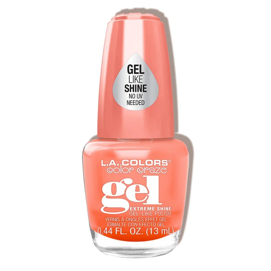 Glamour Us_L.A. Colors_Nails_Creamy Neon Gel Like Extreme Shine Nail Polish_Good Vibes_CNL222 The best affordable Latina and Mexican makeup, beauty and cosmetics supply store in Chula Vista, San Diego