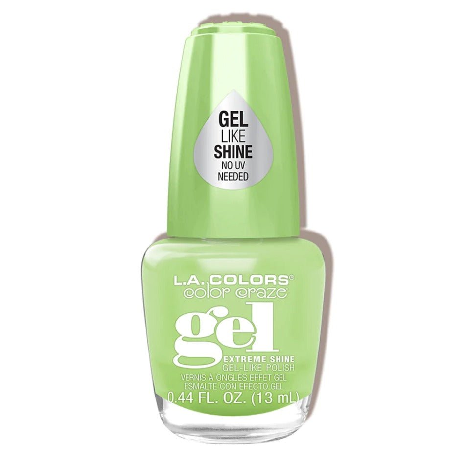 Glamour Us_L.A. Colors_Nails_Creamy Neon Gel Like Extreme Shine Nail Polish_Lucky_CNL224 The best affordable Latina and Mexican makeup, beauty and cosmetics supply store in Chula Vista, San Diego