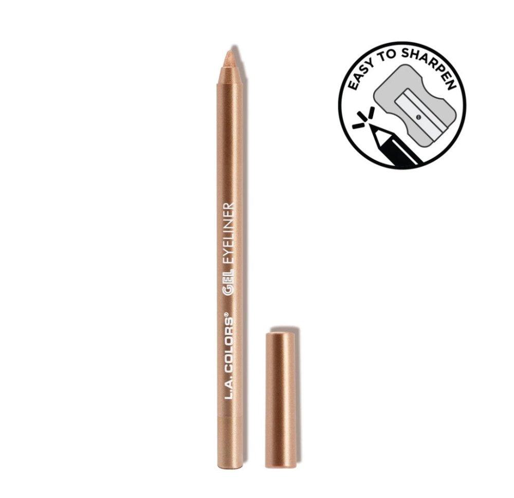 Glamour Us_L.A. Colors_Makeup_Gel Eyeliner Pencil_Rose Gold Shimmer_CP639 The best affordable Latina and Mexican makeup, beauty and cosmetics supply store in Chula Vista, San Diego