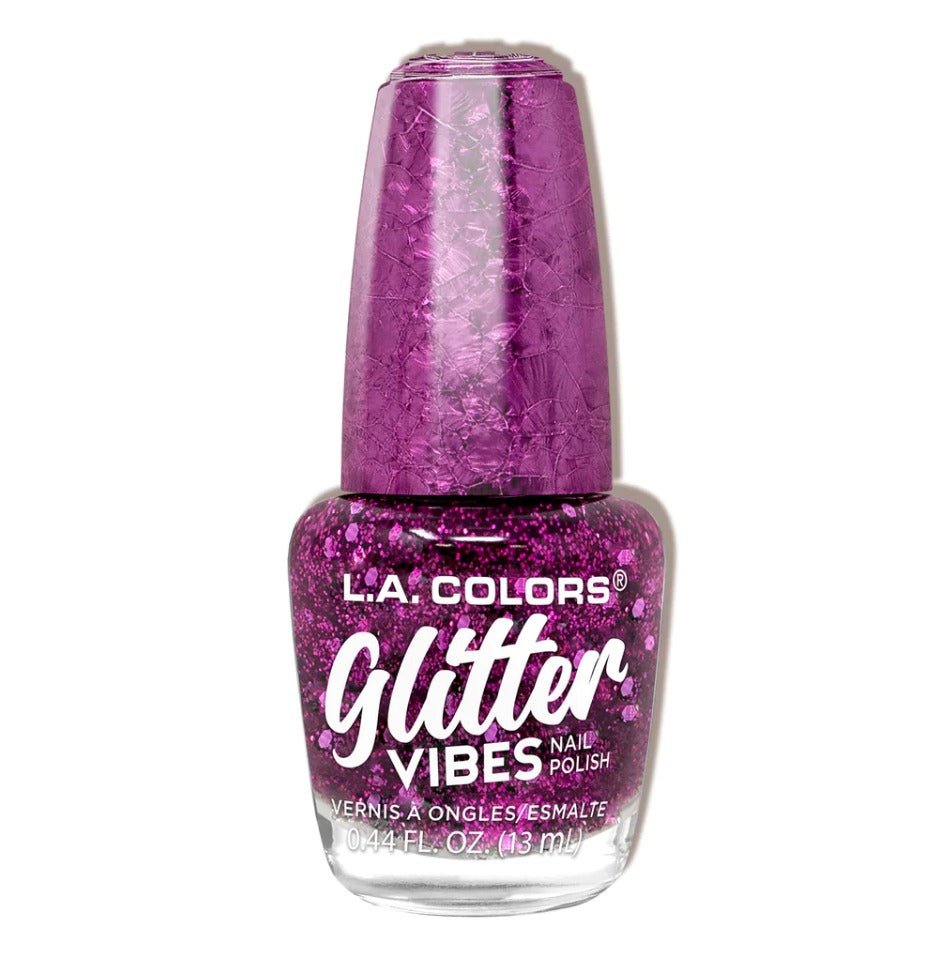 Glamour Us_L.A. Colors_Nails_Glitter Vibes Nail Polish_City Girl_CNL358 The best affordable Latina and Mexican makeup, beauty and cosmetics supply store in Chula Vista, San Diego
