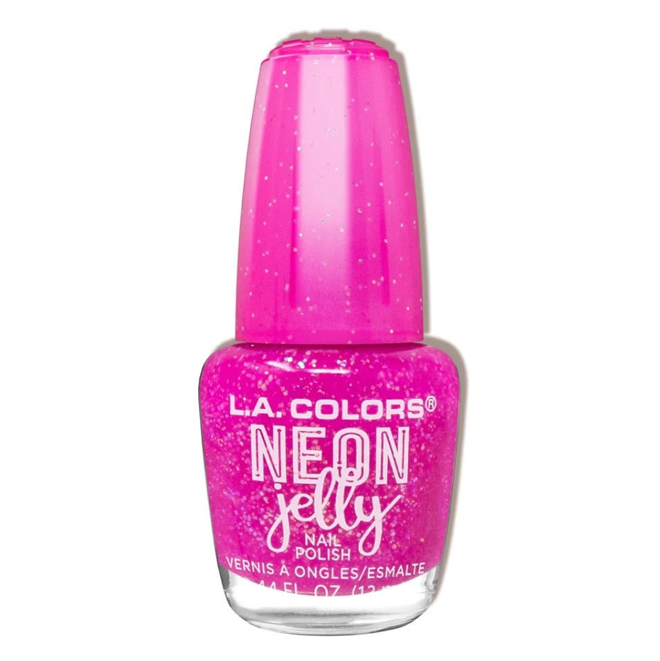 Glamour Us_L.A. Colors_Nails_Neon Jelly Nail Polish_Glamingo_CNL365 The best affordable Latina and Mexican makeup, beauty and cosmetics supply store in Chula Vista, San Diego