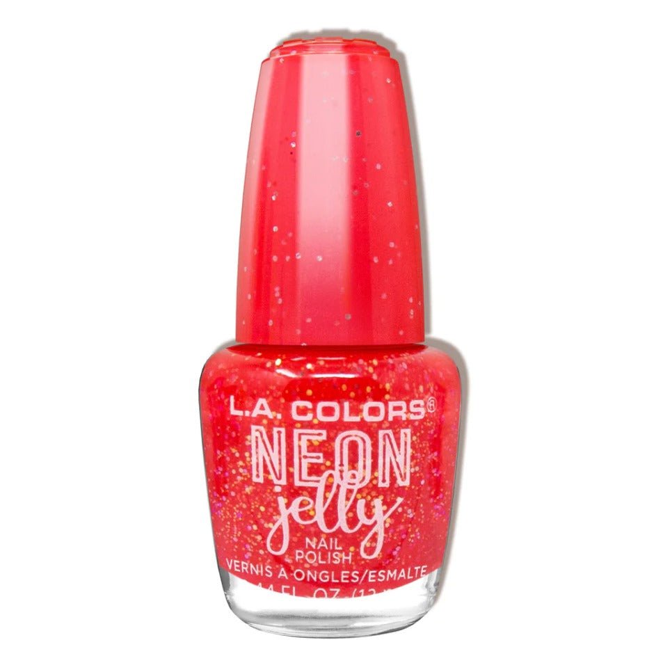 Glamour Us_L.A. Colors_Nails_Neon Jelly Nail Polish_Tropical Punch_CNL364 The best affordable Latina and Mexican makeup, beauty and cosmetics supply store in Chula Vista, San Diego