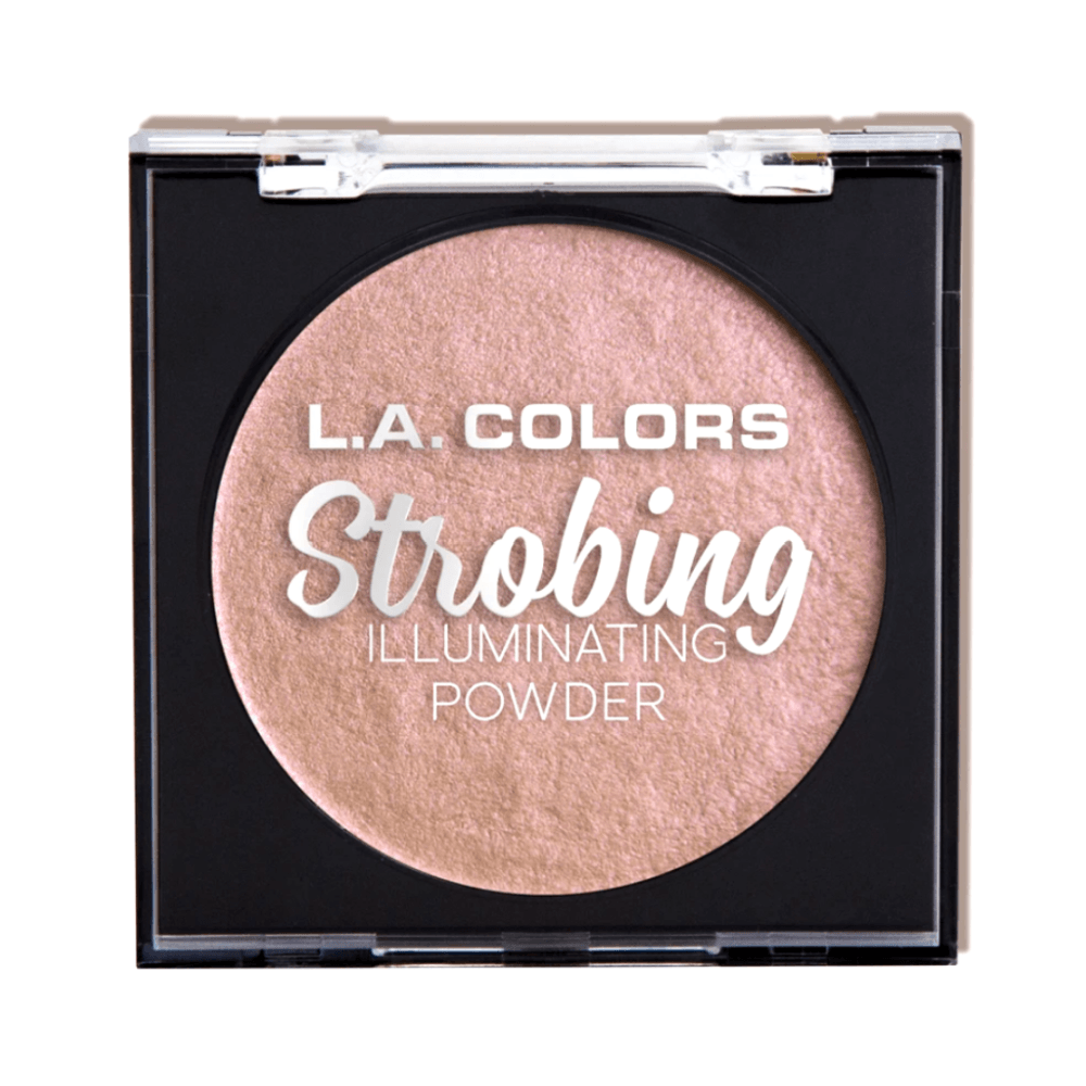 Glamour Us_L.A. Colors_Makeup_Strobing Illuminating Powder_Flashing Pink_CSP254 The best affordable Latina and Mexican makeup, beauty and cosmetics supply store in Chula Vista, San Diego
