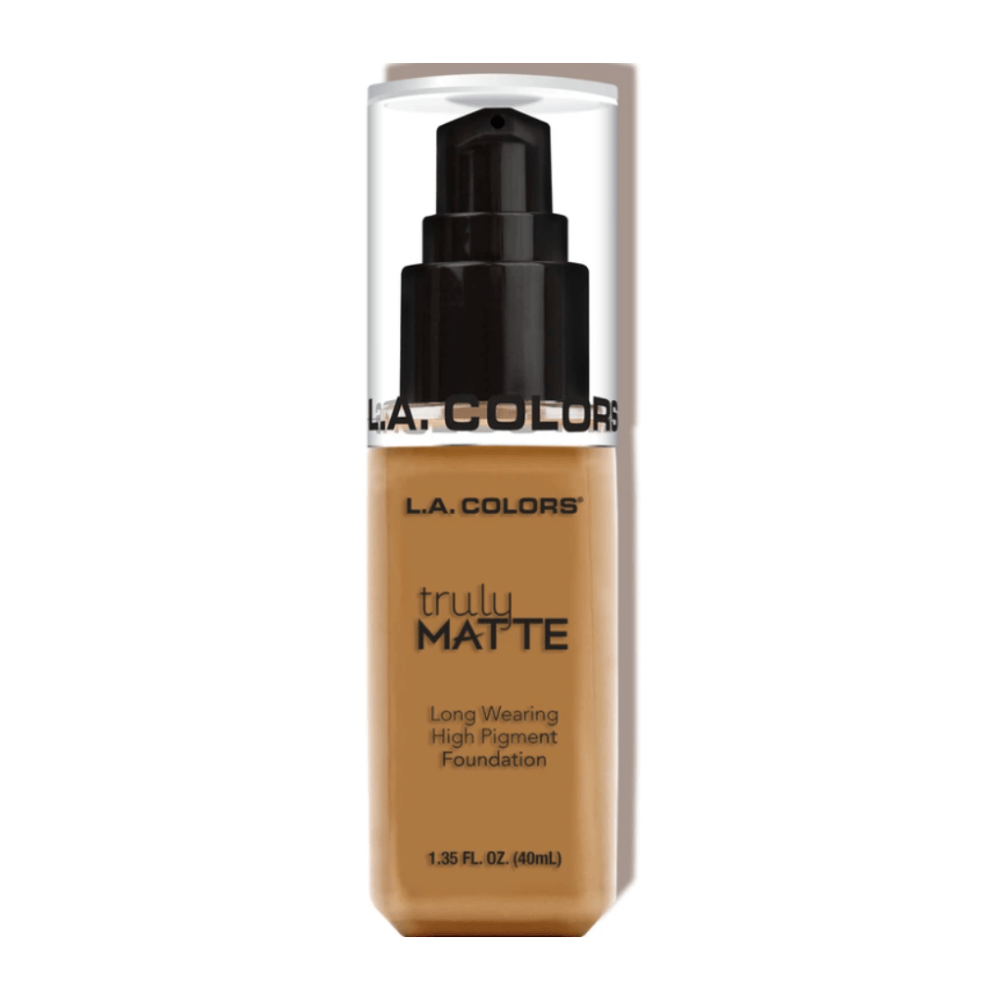 Glamour Us_L.A. Colors_Makeup_Truly Matte Foundation_Cafe_CLM360 The best affordable Latina and Mexican makeup, beauty and cosmetics supply store in Chula Vista, San Diego