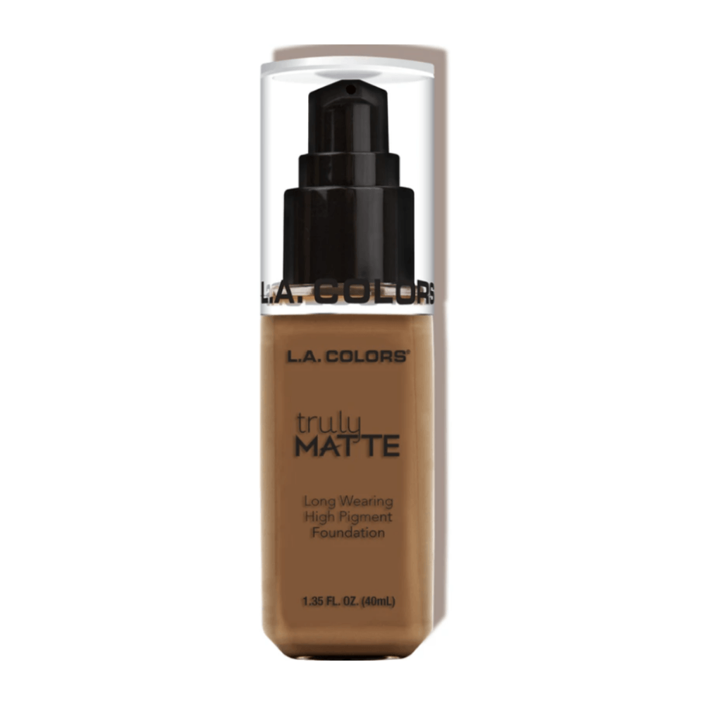 Glamour Us_L.A. Colors_Makeup_Truly Matte Foundation_Capuccino_CLM363 The best affordable Latina and Mexican makeup, beauty and cosmetics supply store in Chula Vista, San Diego