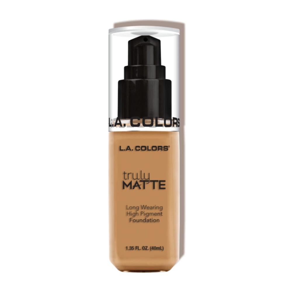 Glamour Us_L.A. Colors_Makeup_Truly Matte Foundation_Golden Beige_CLM357 The best affordable Latina and Mexican makeup, beauty and cosmetics supply store in Chula Vista, San Diego