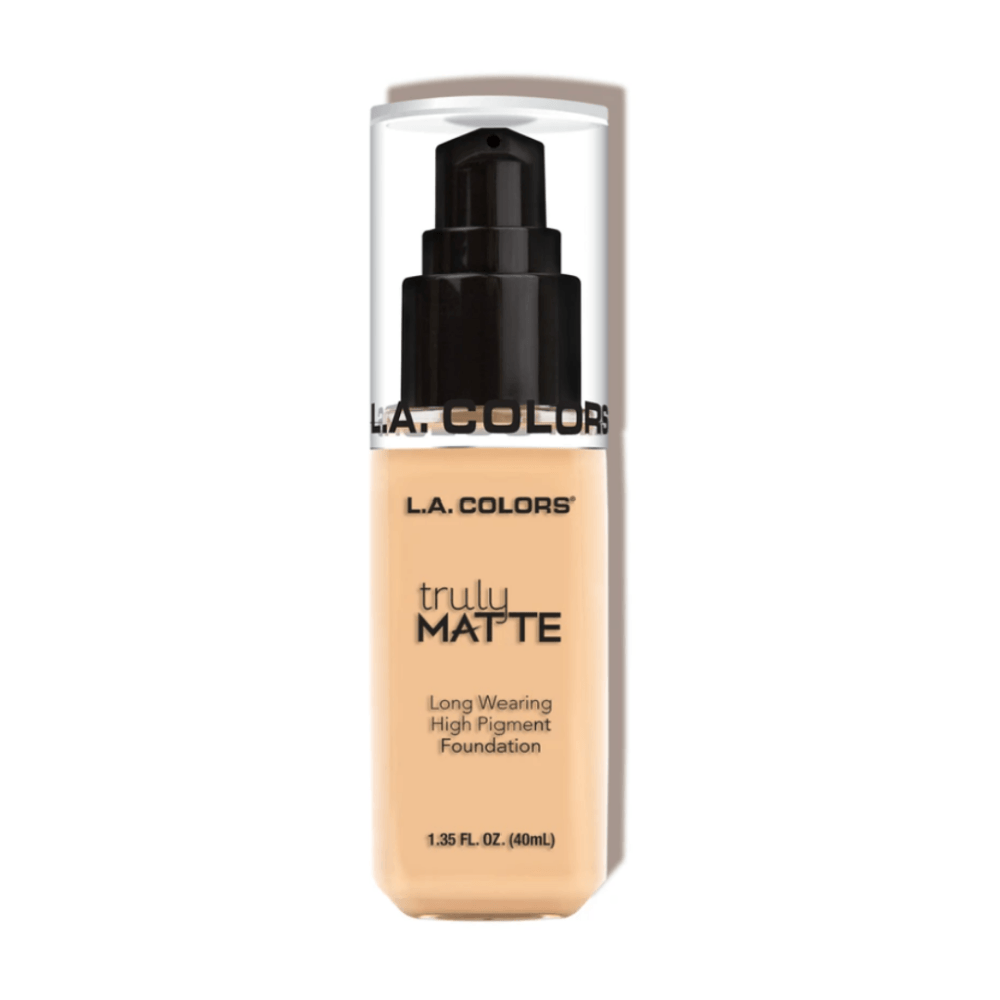 Glamour Us_L.A. Colors_Makeup_Truly Matte Foundation_Porcelain_CLM351 The best affordable Latina and Mexican makeup, beauty and cosmetics supply store in Chula Vista, San Diego
