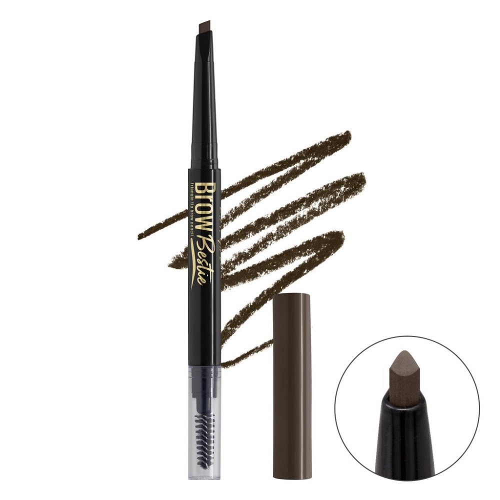 Glamour Us_L.A. Girl_Makeup_Brow Bestie Triangular Auto Eyebrow Pencil_Deep Brown_GBP377 The best affordable Latina and Mexican makeup, beauty and cosmetics supply store in Chula Vista, San Diego