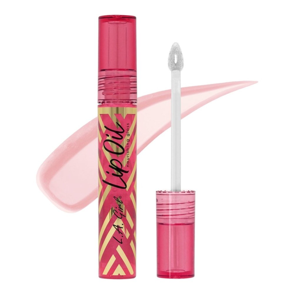 Glamour Us_L.A. Girl_Makeup_Lip Oil Nourishing Gloss_Sheer Watermelon_GLC721 The best affordable Latina and Mexican makeup, beauty and cosmetics supply store in Chula Vista, San Diego