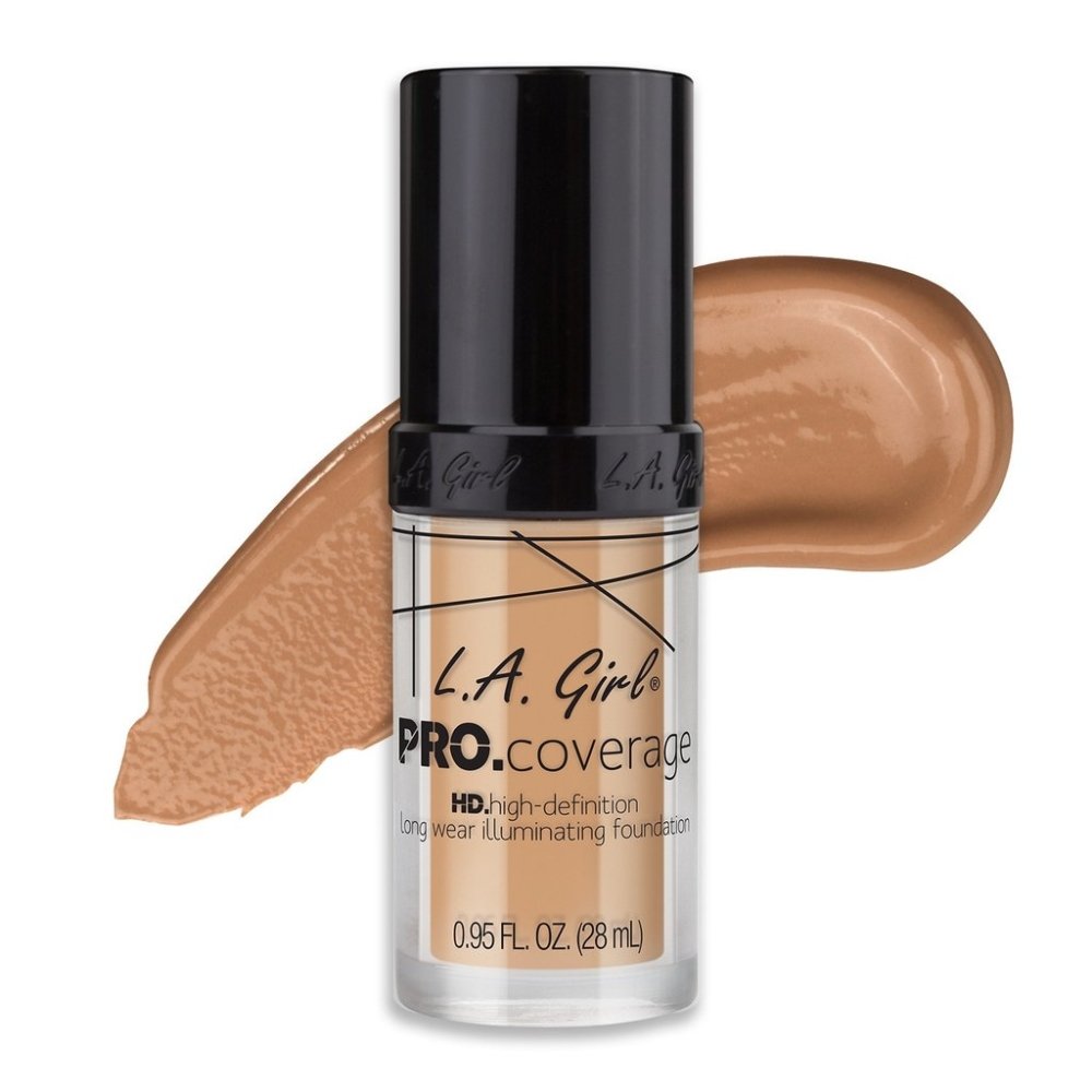 Glamour Us_L.A. Girl_Makeup_PRO Coverage Illuminating Foundation_Natural_GLM644 The best affordable Latina and Mexican makeup, beauty and cosmetics supply store in Chula Vista, San Diego