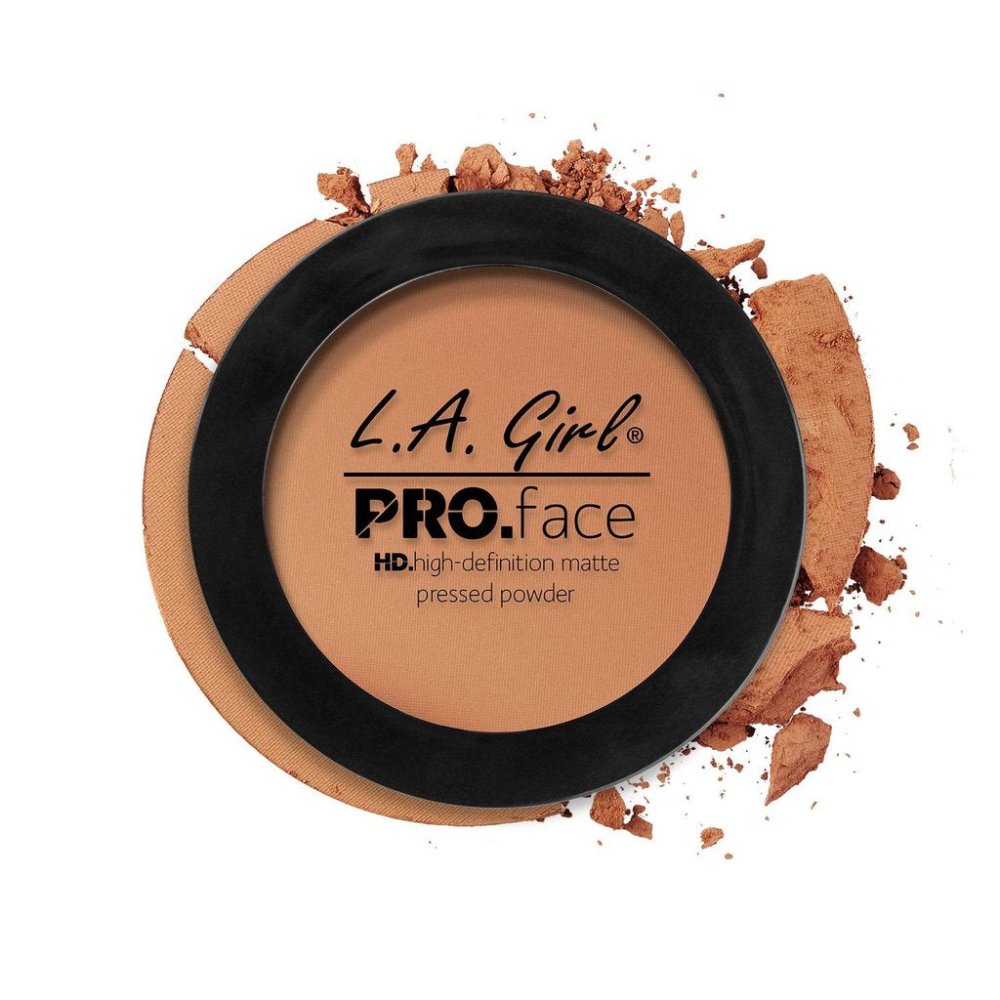 Glamour Us_L.A. Girl_Makeup_PRO Face Matte Pressed Powder_Warm Caramel_GPP612 The best affordable Latina and Mexican makeup, beauty and cosmetics supply store in Chula Vista, San Diego