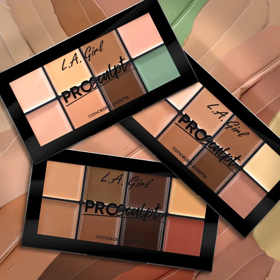 Glamour Us_L.A. Girl_Makeup_PRO Sculpt Concealer Palette - Enhance + Define_Light_GFP725 The best affordable Latina and Mexican makeup, beauty and cosmetics supply store in Chula Vista, San Diego