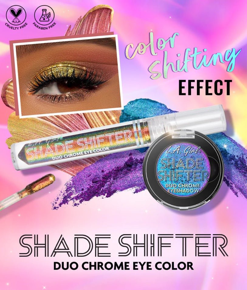 Glamour Us_L.A. Girl_Makeup_Shade Shifter Duo Chrome Liquid Eyeshadow_Druzy_GES241 The best affordable Latina and Mexican makeup, beauty and cosmetics supply store in Chula Vista, San Diego