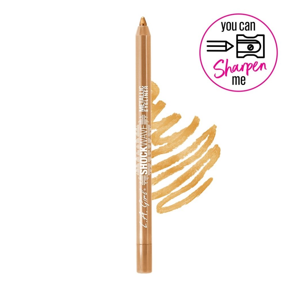 Glamour Us_L.A. Girl_Makeup_Shockwave Eyeliner Pencil_Gold Medal_GP749 The best affordable Latina and Mexican makeup, beauty and cosmetics supply store in Chula Vista, San Diego