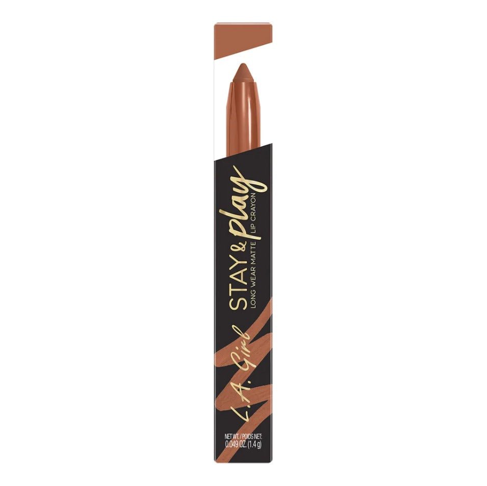 Glamour Us_L.A. Girl_Makeup_Stay & Play Lip Crayon_Truly Yours_GLC730 The best affordable Latina and Mexican makeup, beauty and cosmetics supply store in Chula Vista, San Diego