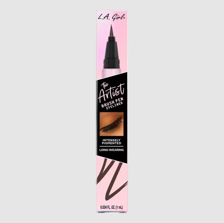 Glamour Us_L.A. Girl_Makeup_The Artist Brush Eyeliner Pen_Chocolate Brown_GLE739 The best affordable Latina and Mexican makeup, beauty and cosmetics supply store in Chula Vista, San Diego