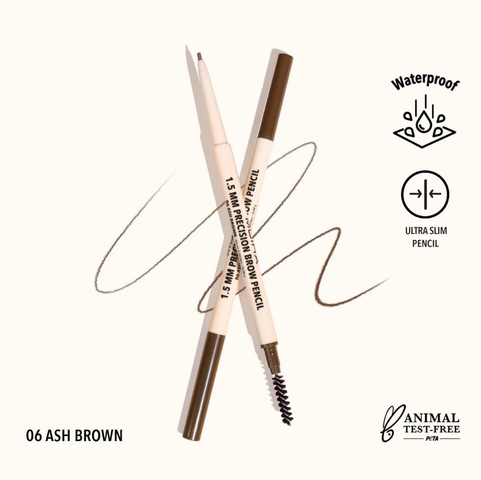 Glamour Us_Moira_Makeup_1.5 MM Precision Eyebrow Pencil_Ash Brown_PBP006 The best affordable Latina and Mexican makeup, beauty and cosmetics supply store in Chula Vista, San Diego