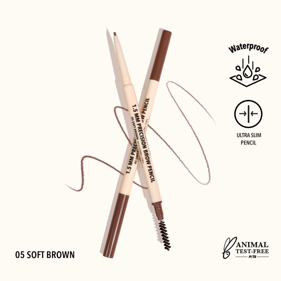Glamour Us_Moira_Makeup_1.5 MM Precision Eyebrow Pencil_Soft Brown_PBP005 The best affordable Latina and Mexican makeup, beauty and cosmetics supply store in Chula Vista, San Diego