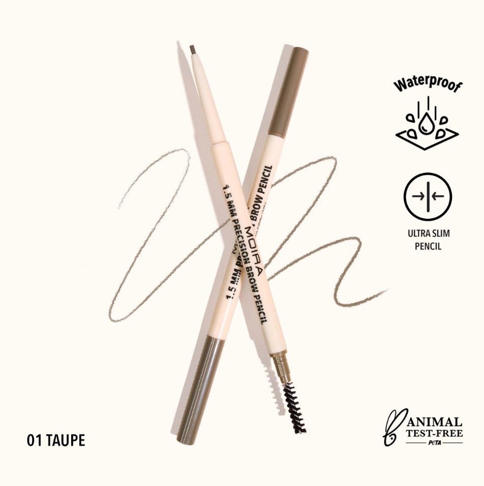 Glamour Us_Moira_Makeup_1.5 MM Precision Eyebrow Pencil_Taupe_PBP001 The best affordable Latina and Mexican makeup, beauty and cosmetics supply store in Chula Vista, San Diego