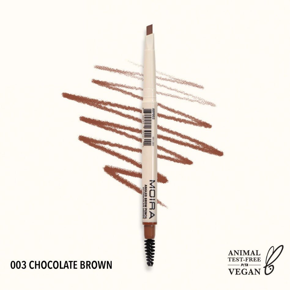 Glamour Us_Moira_Makeup_Angled Eyebrow Pencil_Chocolate Brown_ABP003 The best affordable Latina and Mexican makeup, beauty and cosmetics supply store in Chula Vista, San Diego