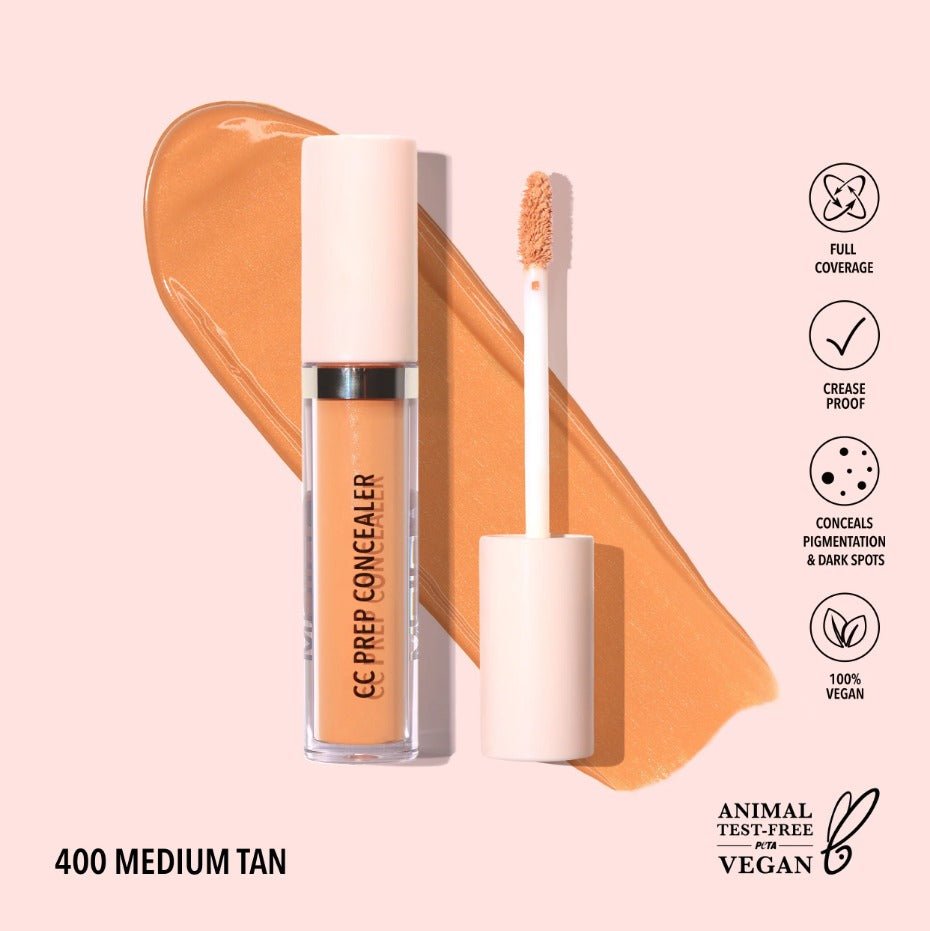 Glamour Us_Moira_Makeup_CC Prep Concealer_Medium Tan (Light Orange)_CPC400 The best affordable Latina and Mexican makeup, beauty and cosmetics supply store in Chula Vista, San Diego