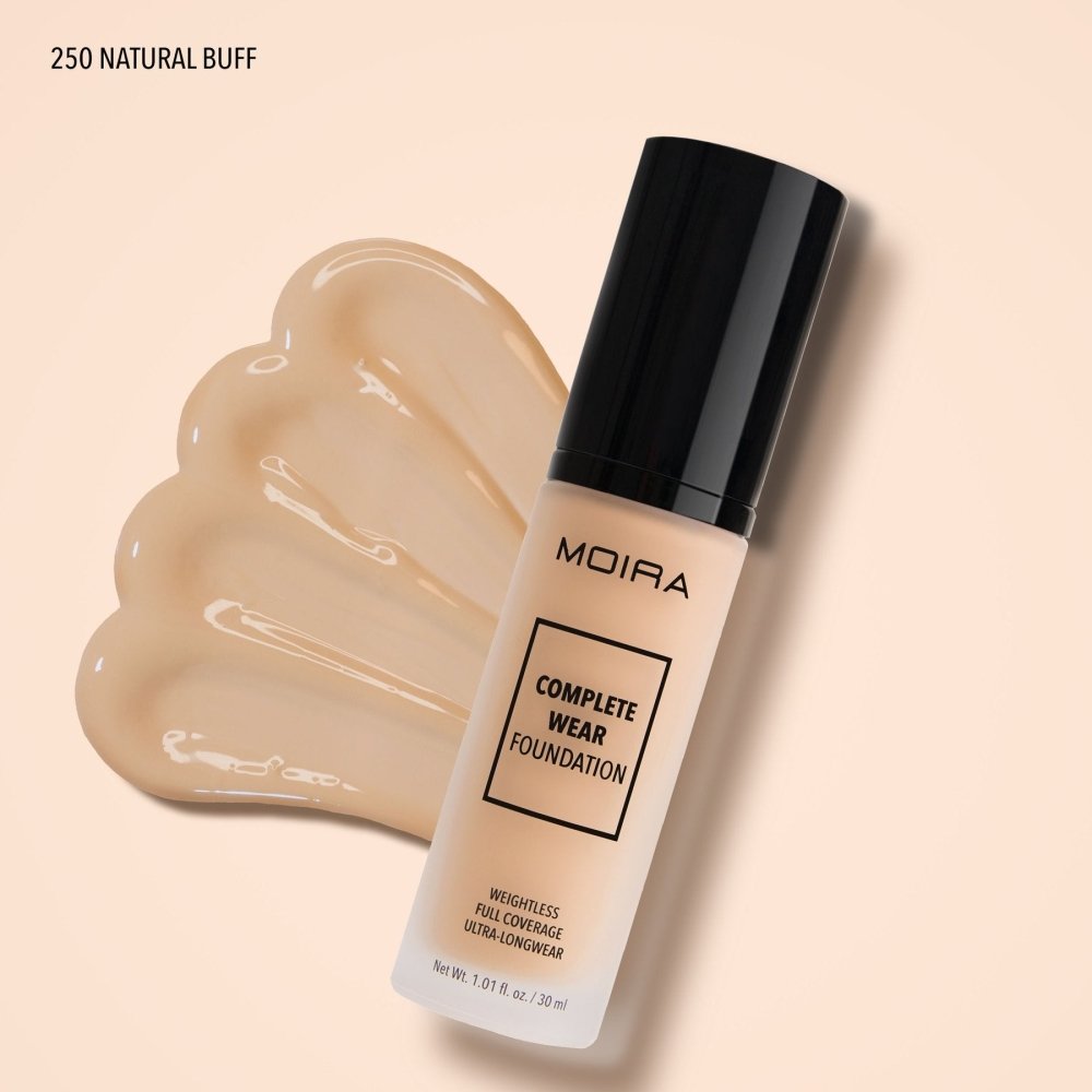 Glamour Us_Moira_Makeup_Complete Wear Foundation_Natural Buff_CWF250 The best affordable Latina and Mexican makeup, beauty and cosmetics supply store in Chula Vista, San Diego