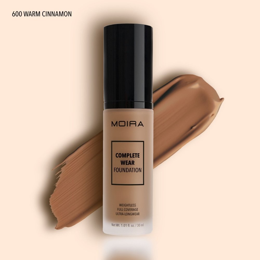 Glamour Us_Moira_Makeup_Complete Wear Foundation_Warm Cinnamon_CWF600 The best affordable Latina and Mexican makeup, beauty and cosmetics supply store in Chula Vista, San Diego