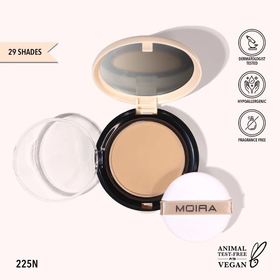 Glamour Us_Moira_Makeup_Complete Wear Powder Foundation_225N_CPF225 The best affordable Latina and Mexican makeup, beauty and cosmetics supply store in Chula Vista, San Diego