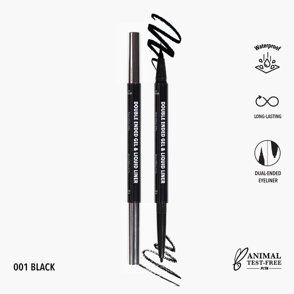 Glamour Us_Moira_Makeup_Double Ended Gel & Liquid Eyeliner_Black_DEL001 The best affordable Latina and Mexican makeup, beauty and cosmetics supply store in Chula Vista, San Diego