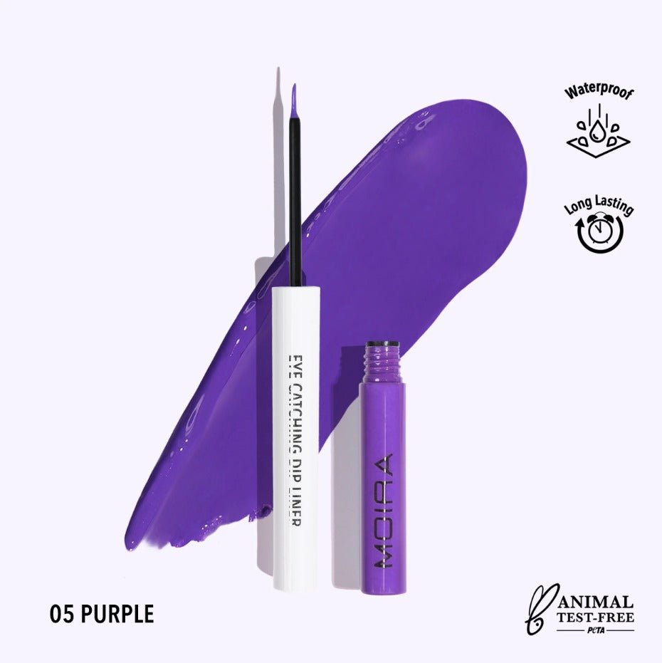 Glamour Us_Moira_Makeup_Eye Catching Dip Eyeliner_Purple_ECD005 The best affordable Latina and Mexican makeup, beauty and cosmetics supply store in Chula Vista, San Diego