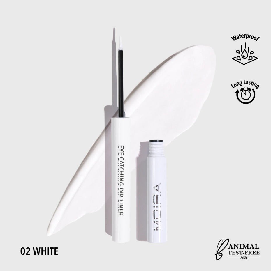 Glamour Us_Moira_Makeup_Eye Catching Dip Eyeliner_White_ECD002 The best affordable Latina and Mexican makeup, beauty and cosmetics supply store in Chula Vista, San Diego