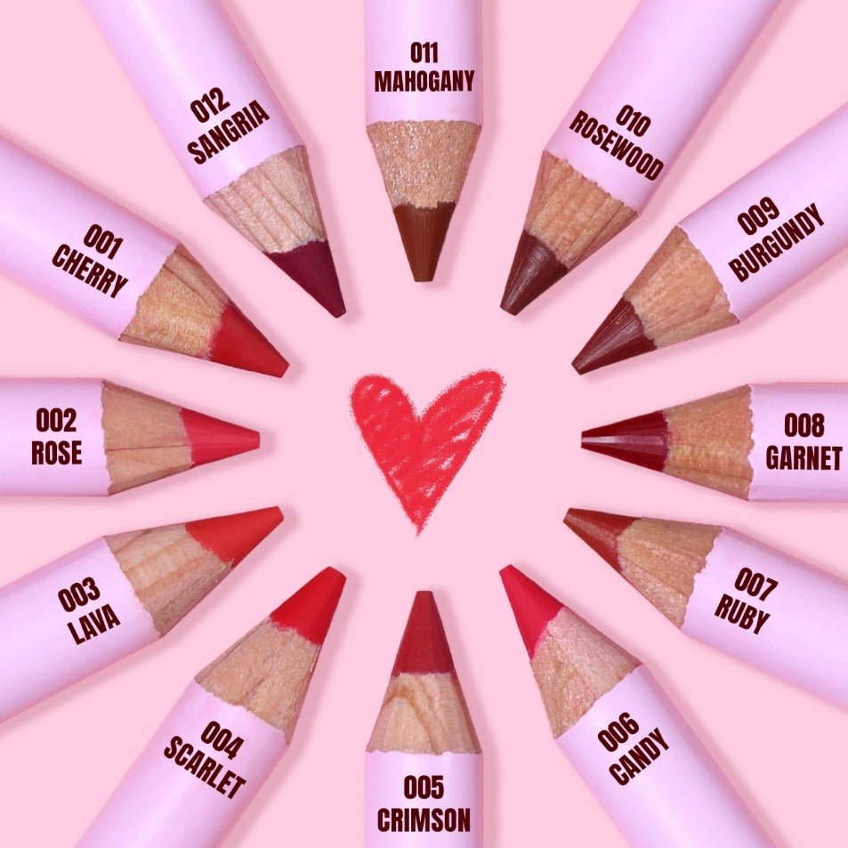 Glamour Us_Moira_Makeup_Flirty Lip Liner Pencil_Cherry_FLL001 The best affordable Latina and Mexican makeup, beauty and cosmetics supply store in Chula Vista, San Diego