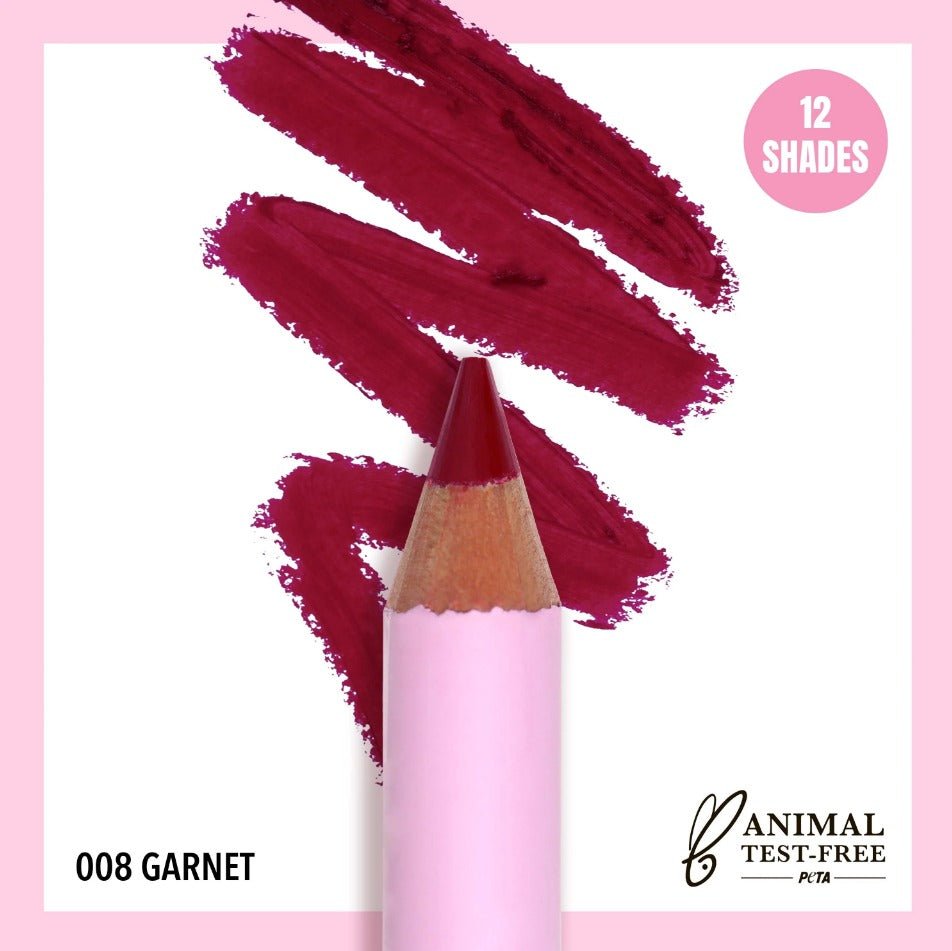Glamour Us_Moira_Makeup_Flirty Lip Liner Pencil_Garnet_FLL008 The best affordable Latina and Mexican makeup, beauty and cosmetics supply store in Chula Vista, San Diego