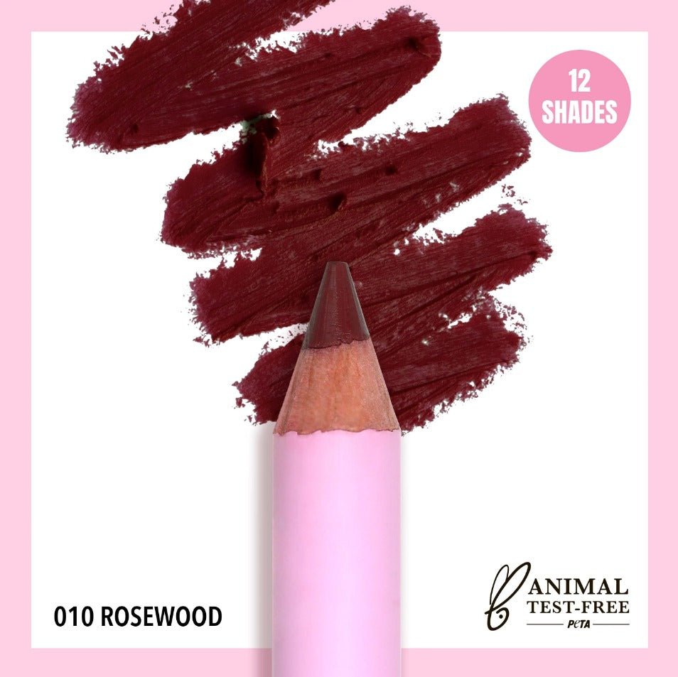 Glamour Us_Moira_Makeup_Flirty Lip Pencil_Rosewood_FLL010 Latina makeup, beauty and skincare supply store Mexican makeup products