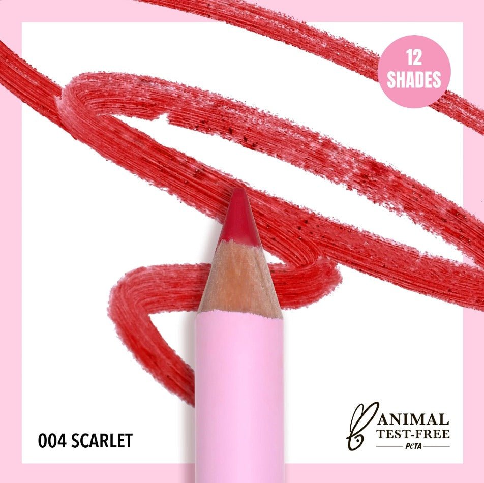 Glamour Us_Moira_Makeup_Flirty Lip Pencil_Scarlet_FLL004 Latina makeup, beauty and skincare supply store Mexican makeup products