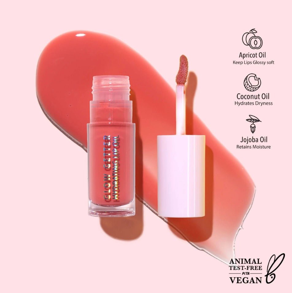 Glamour Us_Moira_Makeup_Glow Getter Hydrating Lip Oil_Thankful_GLO007 The best affordable Latina and Mexican makeup, beauty and cosmetics supply store in Chula Vista, San Diego