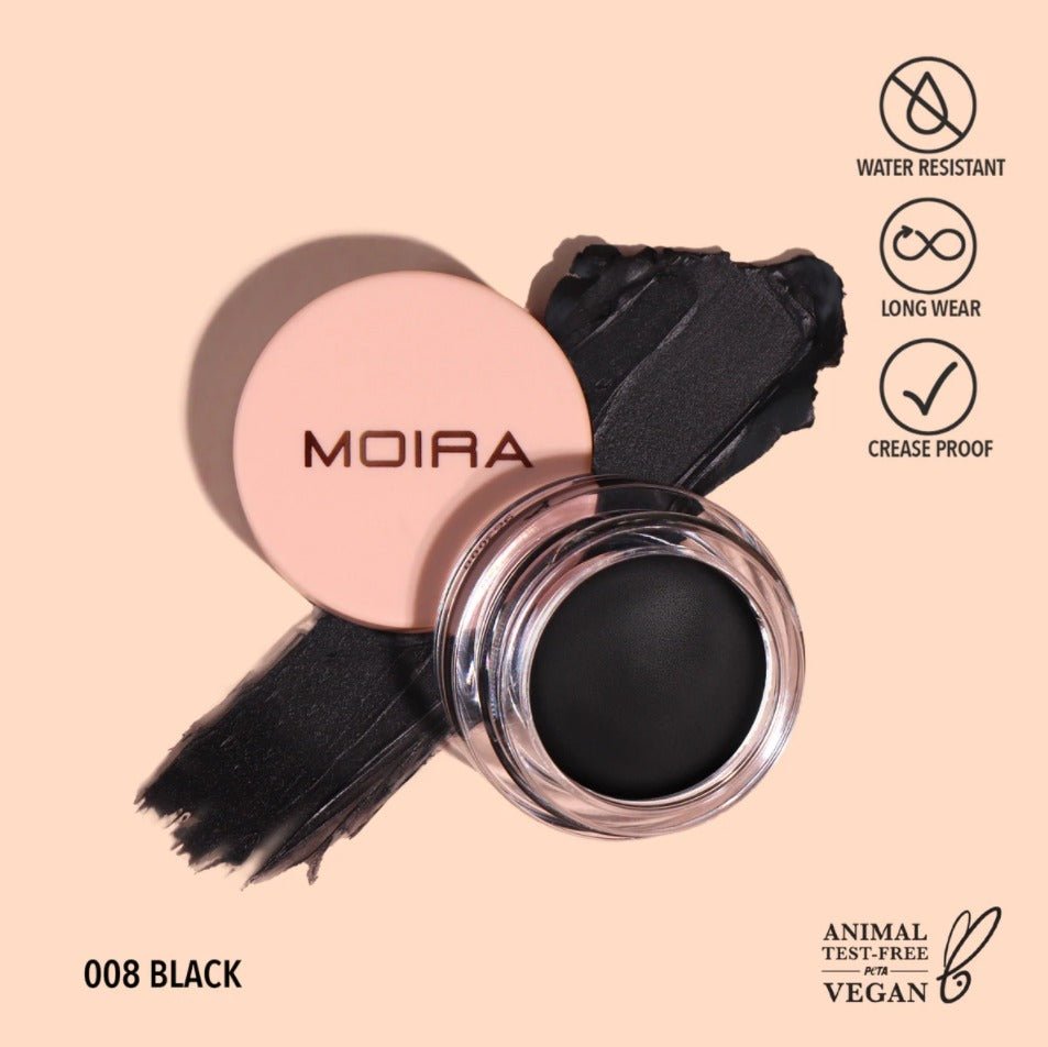 Glamour Us_Moira_Makeup_Lasting Priming Cream Shadow_Black_LAS008 The best affordable Latina and Mexican makeup, beauty and cosmetics supply store in Chula Vista, San Diego