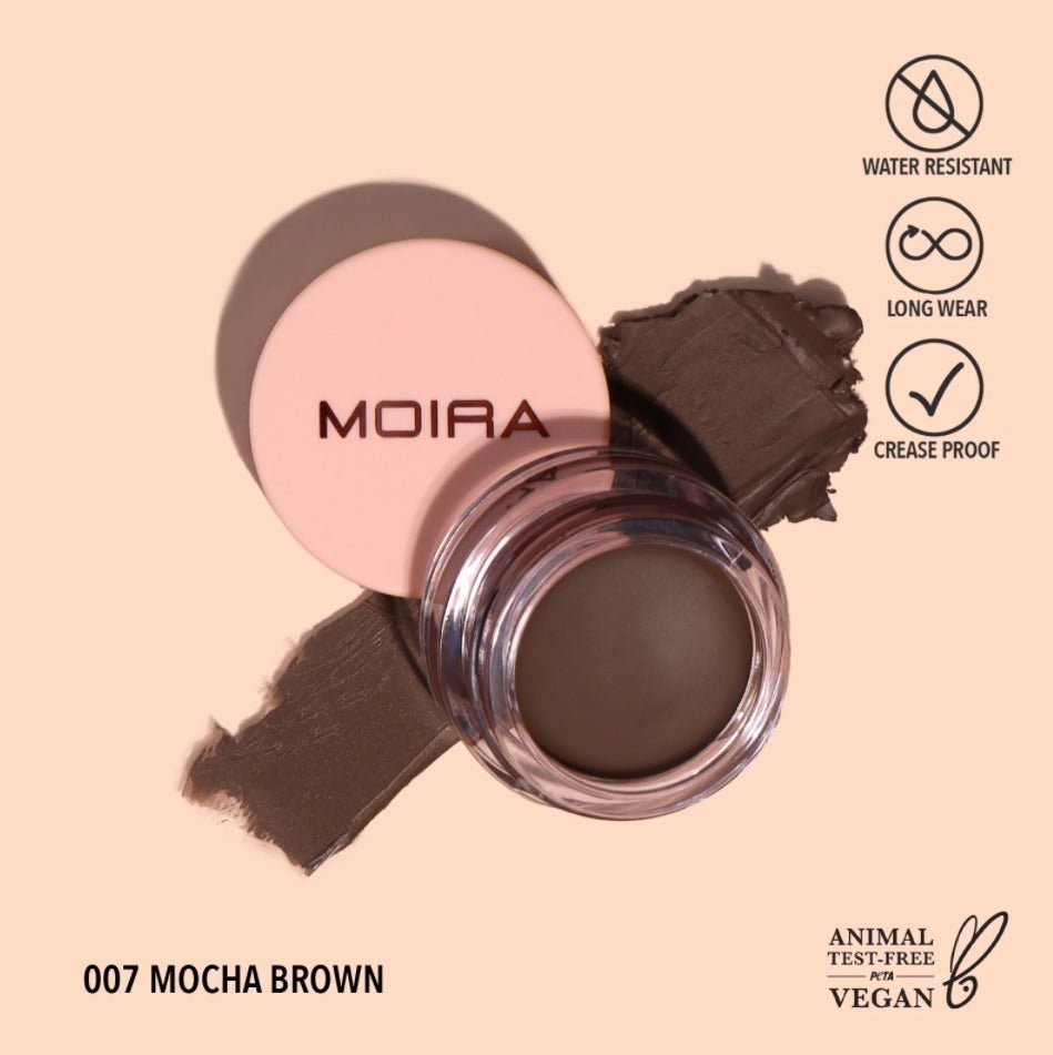 Glamour Us_Moira_Makeup_Lasting Priming Cream Shadow_Mocha Brown_LAS007 The best affordable Latina and Mexican makeup, beauty and cosmetics supply store in Chula Vista, San Diego