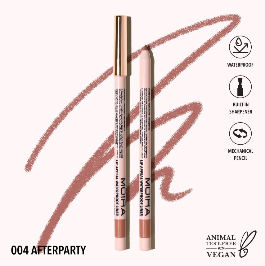 Glamour Us_Moira_Makeup_Lip Appeal Waterproof Lip Liner Pencil_Afterparty_LAWL004 The best affordable Latina and Mexican makeup, beauty and cosmetics supply store in Chula Vista, San Diego
