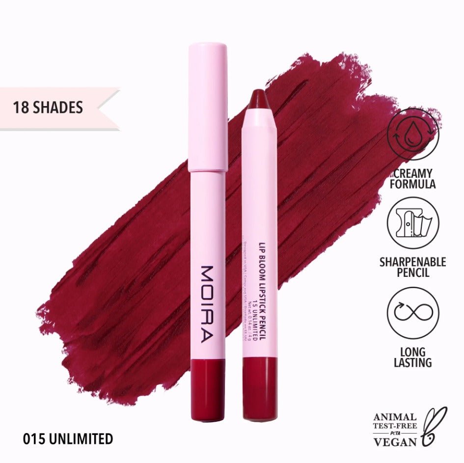 Glamour Us_Moira_Makeup_Lip Bloom Lip Liner Pencil_Unlimited_LBM015 The best affordable Latina and Mexican makeup, beauty and cosmetics supply store in Chula Vista, San Diego