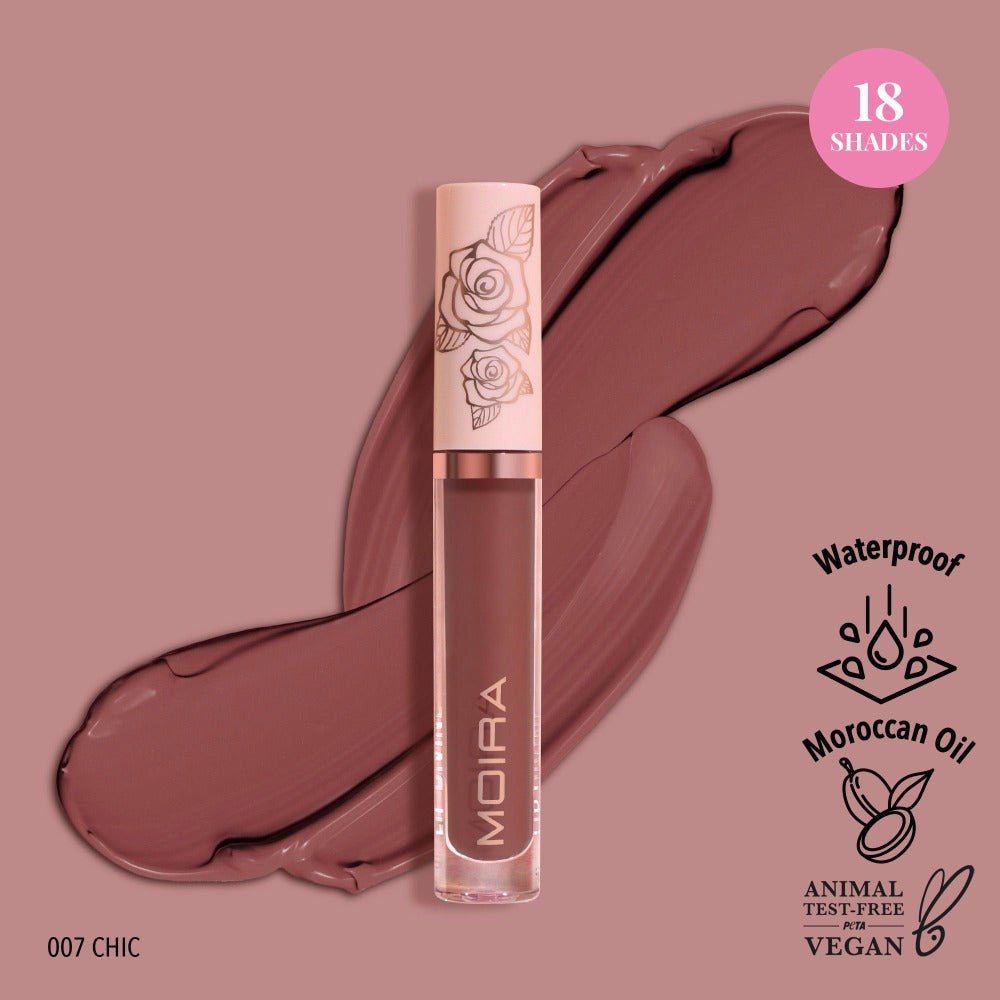 Glamour Us_Moira_Makeup_Lip Divine Waterproof Liquid Lipstick_Chic_LDV007 The best affordable Latina and Mexican makeup, beauty and cosmetics supply store in Chula Vista, San Diego