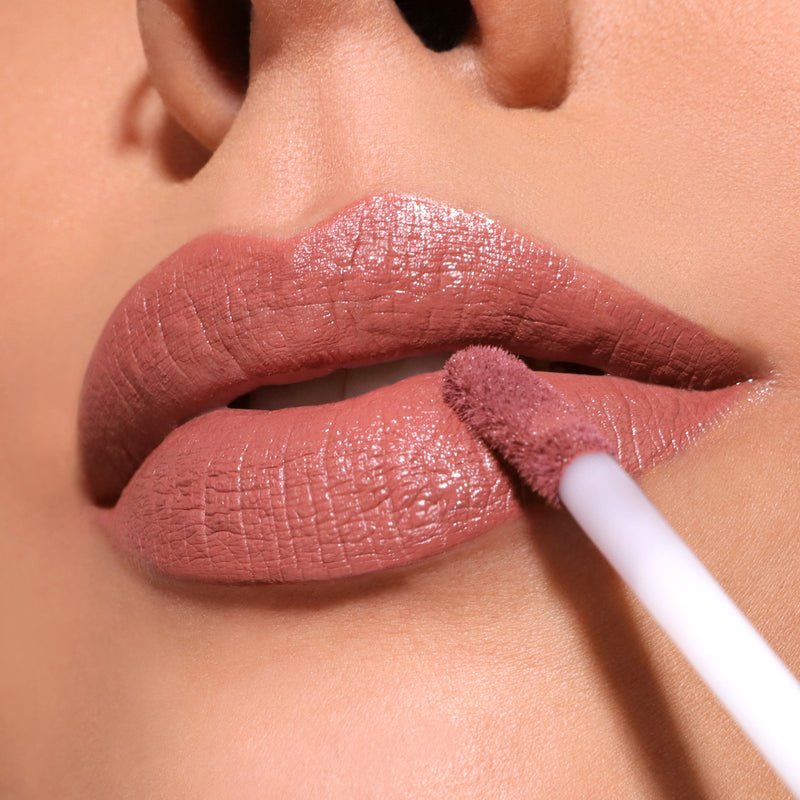 Glamour Us_Moira_Makeup_Lip Divine Waterproof Liquid Lipstick_Nude_LDV001 Latina makeup, beauty and skincare supply store Mexican makeup products