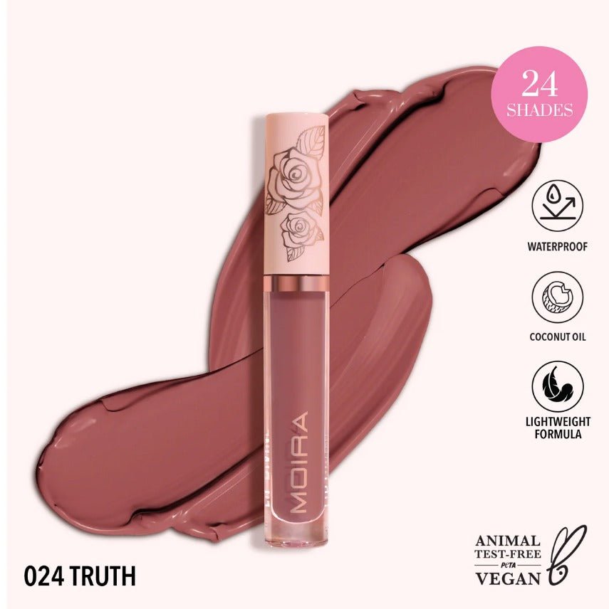 Glamour Us_Moira_Makeup_Lip Divine Waterproof Liquid Lipstick_Truth_LDV024 The best affordable Latina and Mexican makeup, beauty and cosmetics supply store in Chula Vista, San Diego