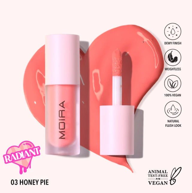 Glamour Us_Moira_Makeup_Love Steady Liquid Blush_Honey Pie_LLB003 The best affordable Latina and Mexican makeup, beauty and cosmetics supply store in Chula Vista, San Diego