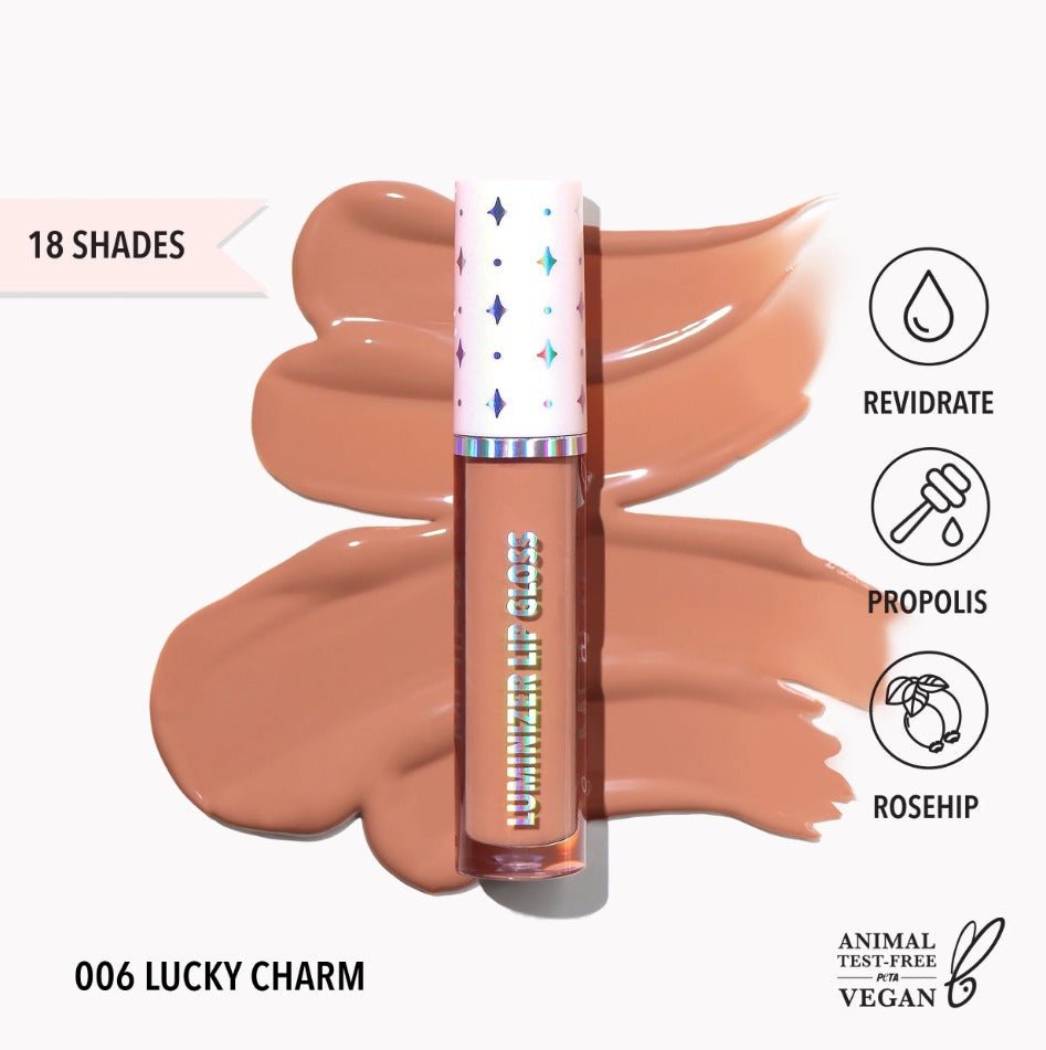 Glamour Us_Moira_Makeup_Luminizer Lip Gloss_Lucky Charm_LLG006 Latina makeup, beauty and skincare supply store Mexican makeup products