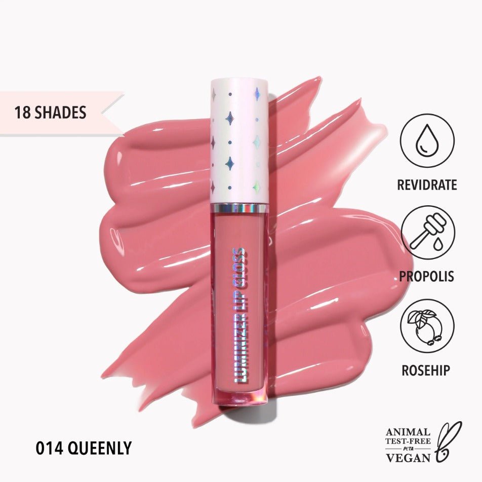 Glamour Us_Moira_Makeup_Luminizer Lip Gloss_Queenly_LLG014 Latina makeup, beauty and skincare supply store Mexican makeup products